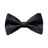 AI generated Classic Black Bow Tie isolated on transparent background png