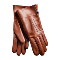 AI generated Leather Gloves isolated on transparent background png