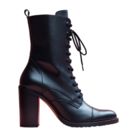 AI generated Black Boot isolated on transparent background png