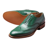 AI generated Pair Of Semi Brogue shoe isolated on transparent background png