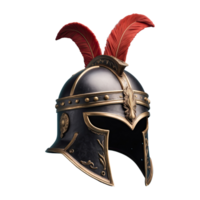 AI generated Gallic Helmet isolated on transparent background png