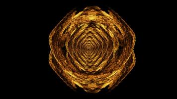 deeltje explosie roterend ring van brand cirkel portaal vlam gloeiend effect video