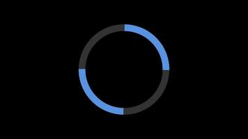 cargando circulo icono subir o descargar animación esperando símbolo con alfa canal video