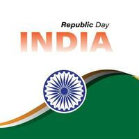 Indian Flag design social media post for Republic day, 26 January vector