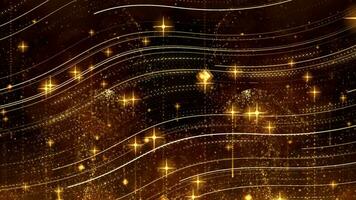 beautiful Abstract luxury award Particles Futuristic glitter curved lines wave Seamless Loop Animation video