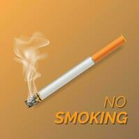 Vector Illustration of realistic no smoking