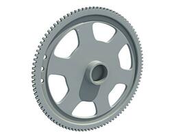 Flexplate Engine Flywheel 3D rendering on white background photo