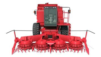 Farm Combine Harvester 3D rendering on white background photo