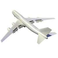 Aircraft 3D rendering airplane on white background photo