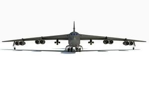 Military aircraft 3D rendering on white background photo