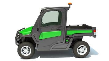 UTV Utility Vehicle 3D rendering on white background photo