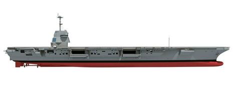 Aircraft carrier military warship, navy 3D rendering ship photo