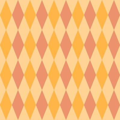 Seamless diamond pattern in yellow-orange colors. Vector graphics.