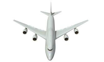 Aircraft 3D rendering airplane on white background photo