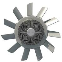 Engine Cooling Fan 3D rendering on white background photo