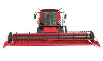 Farm Combine Harvester 3D rendering on white background photo