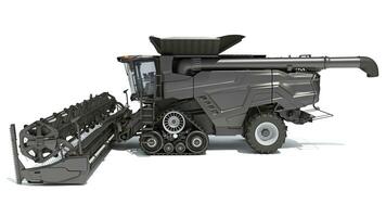 Combine Harvester farm equipment 3D rendering on white background photo
