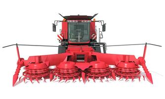 Farm Combine Harvester 3D rendering on white background photo