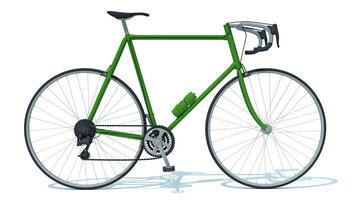 bicicleta 3d representación bicicleta en blanco antecedentes foto