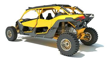 Off Road Dune Buggy 3D rendering on white background photo