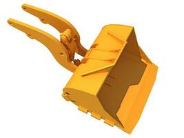 Excavator Bucket heavy construction machinery 3D rendering photo