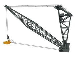 Dragline Excavator Bucket heavy construction machinery 3D rendering photo