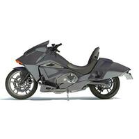 Motorcycle 3D rendering on white background photo