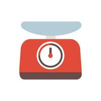 red weight scale doodle vector