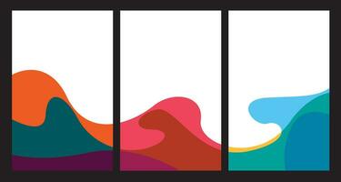 Colorful Abstract Fluid Minimalist Summer Background Festival Vector Banner