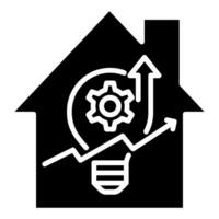 Property Enhancement icon line vector illustration