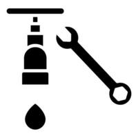 Plumbing Fix icon line vector illustration