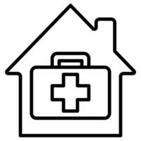 House Doctor icon line vector illustration