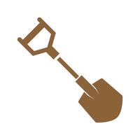 Shovel icon logo design vector