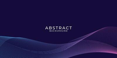 Abstract curved and wave lines background template vector