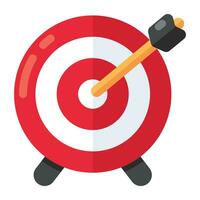 Conceptual design icon of target vector