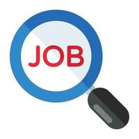 An icon design of job analysis vector