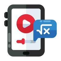 Premium download icon of mobile video vector