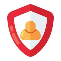 Perfect design icon of user security vector