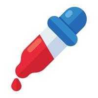A unique design icon of dropper vector
