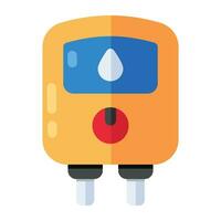 An icon design of water heater vector