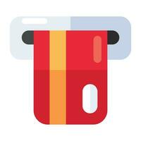 Perfect design icon of atm withdrawal vector