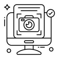 Editable design icon of photography file vector
