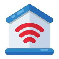 A unique design icon of smart home vector
