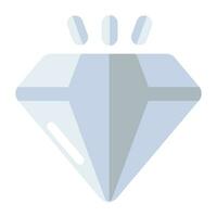 Trendy design icon of diamond vector