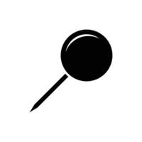 push pin icon vector design template simple and clean