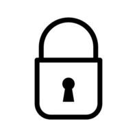 Padlock icon vector design templates