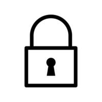 Padlock icon vector design templates