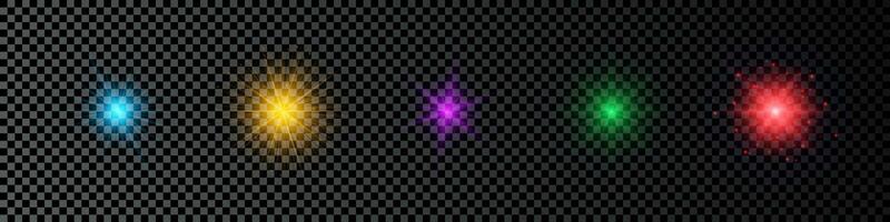 Light effect of lens flare vector