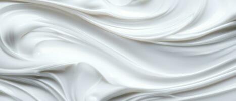 AI generated Velvety yogurt texture in detail, epitome of dairy creaminess. AI generative. photo