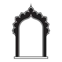 Ramadán kareem icono blanco antecedentes diseño. vector